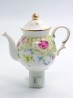 Porcelain Floral Teapot Night Light With Gift Box